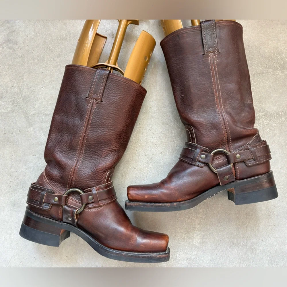 FRYE πΊπΈ Belted Harness Boots πΊπΈ - Picture 15 of 16